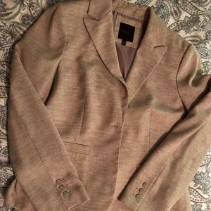 Two-piece linen-like suit
